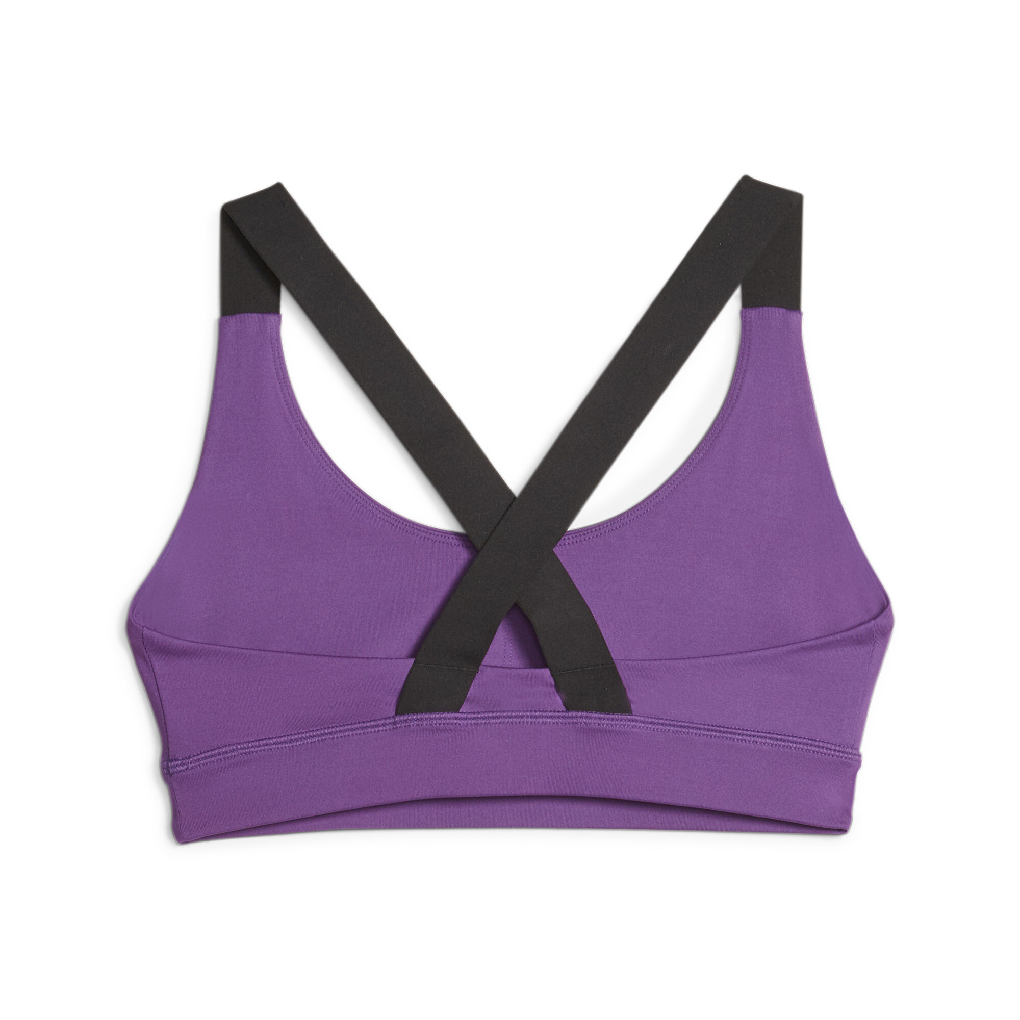 Women's Puma Fit Mid Impact Training Bra, Purple, Size XL, Clothing