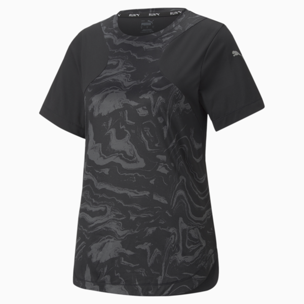 Remera de running para mujer Run Graphic, Puma Black, large-ARG