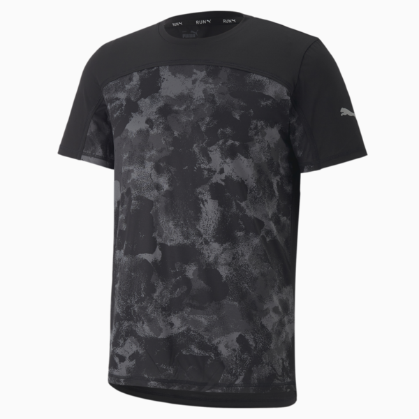 Remera de running para hombre, Puma Black, large-ARG