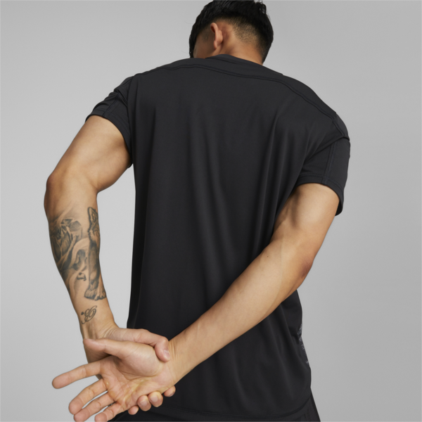 Remera de running para hombre, Puma Black, large-ARG