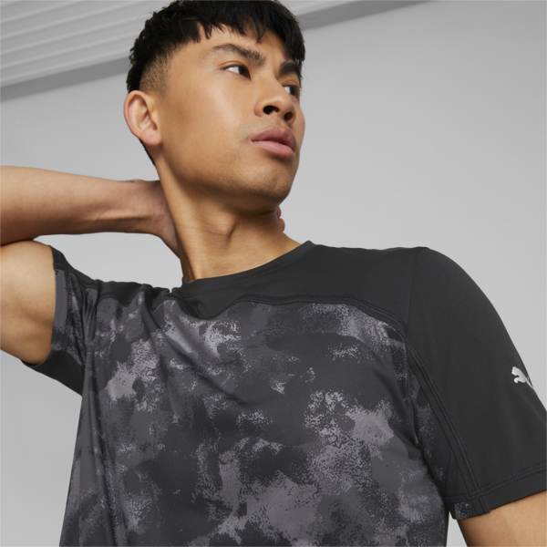 Remera de running para hombre, Puma Black, large-ARG