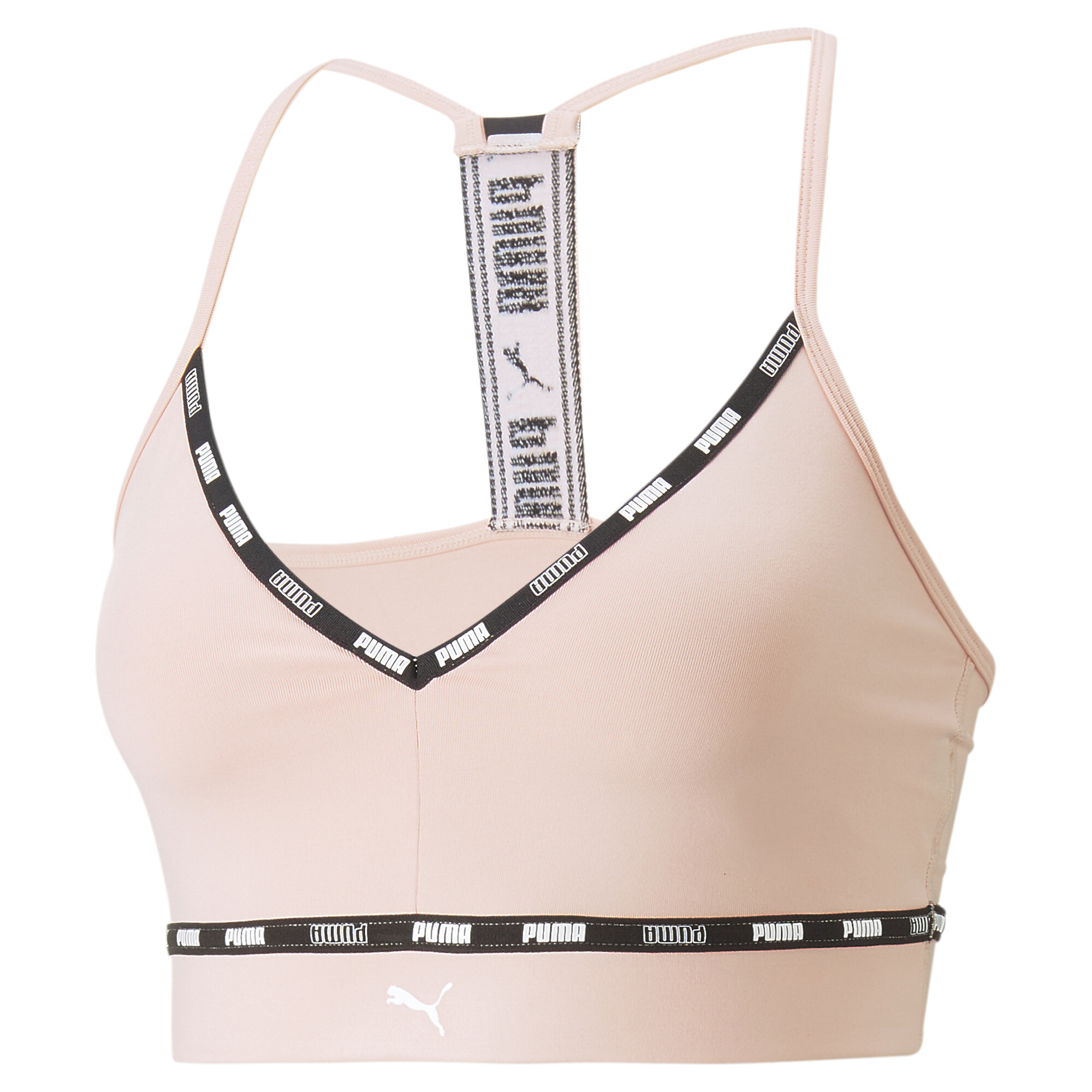 Women's Puma Strong Strappy Training Bra, Pink, Size M, Clothing