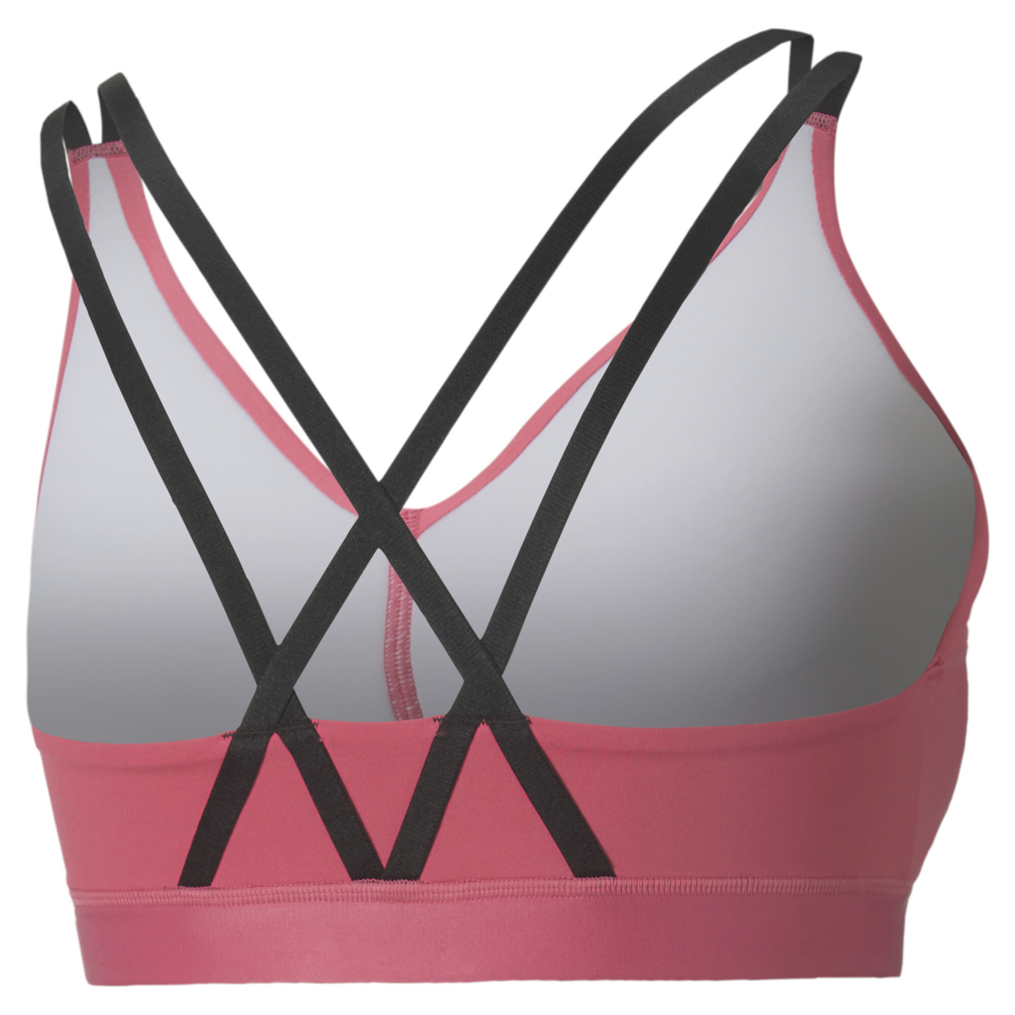 Women's PUMA Low Impact Elite Strappy Training Bra Women In Pink, Size XL