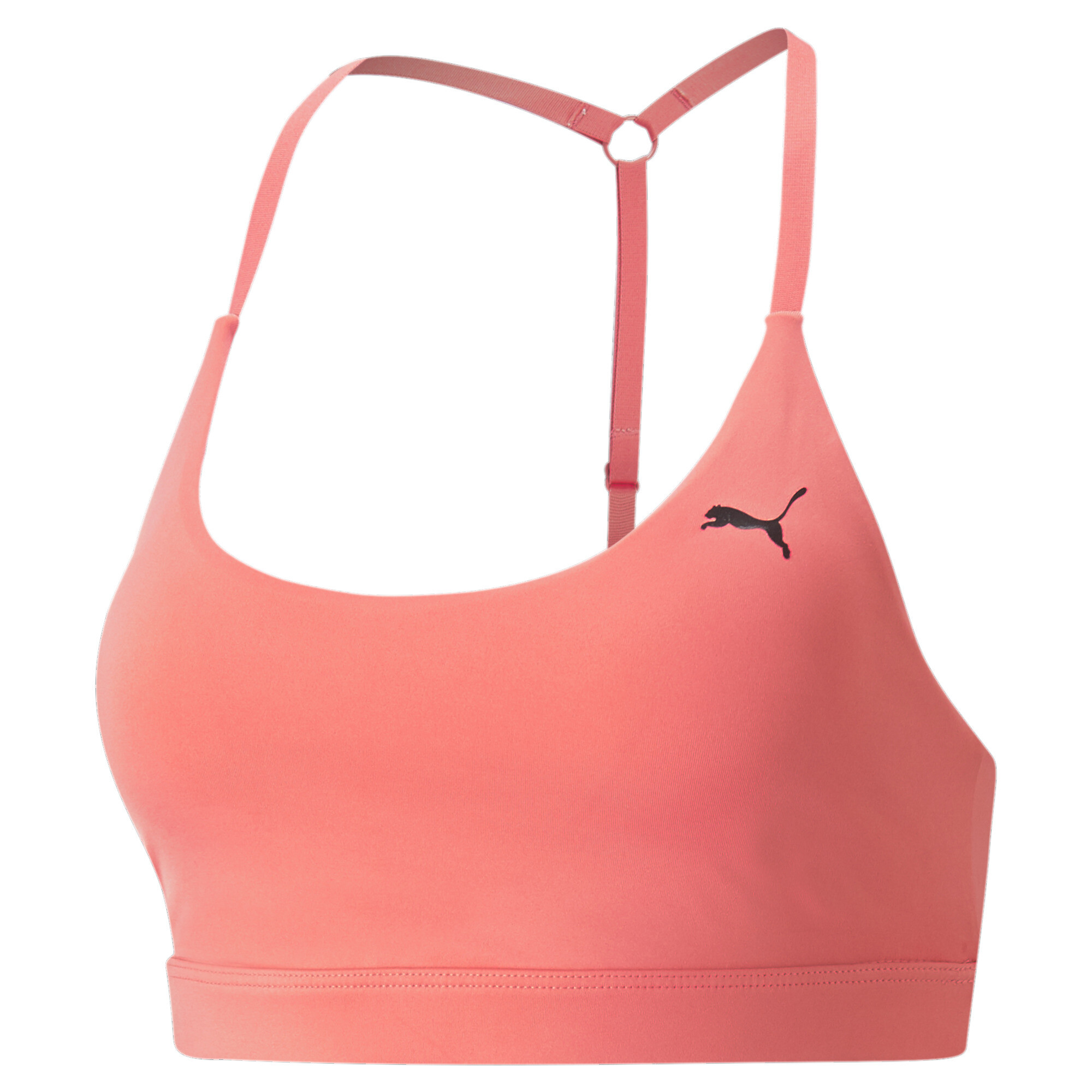 Women's Puma Studio Ultrabare Strappy Training Bra, Pink, Size M, Clothing