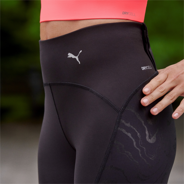Leggings de running para mujer ULTRAFORM, Puma Black-Sunset Glow, large-ARG