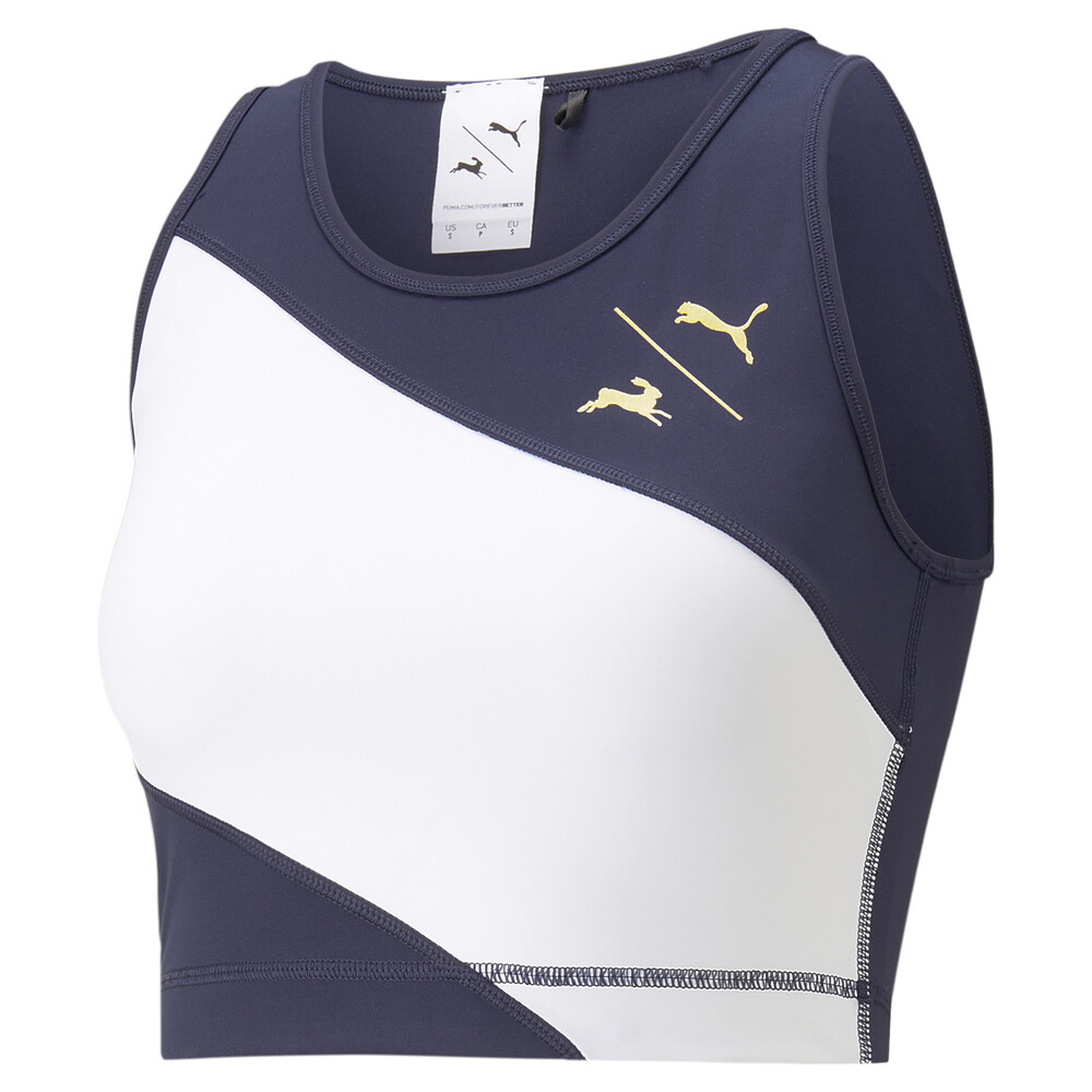 PUMA x TRACKSMITH Women's Crop Top Blue PUMA
