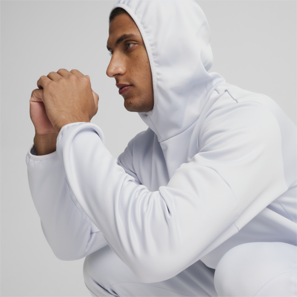 Train All Day PWRFleece Hooded Training Sweatshirt Men, Silver Mist, large-ZAF