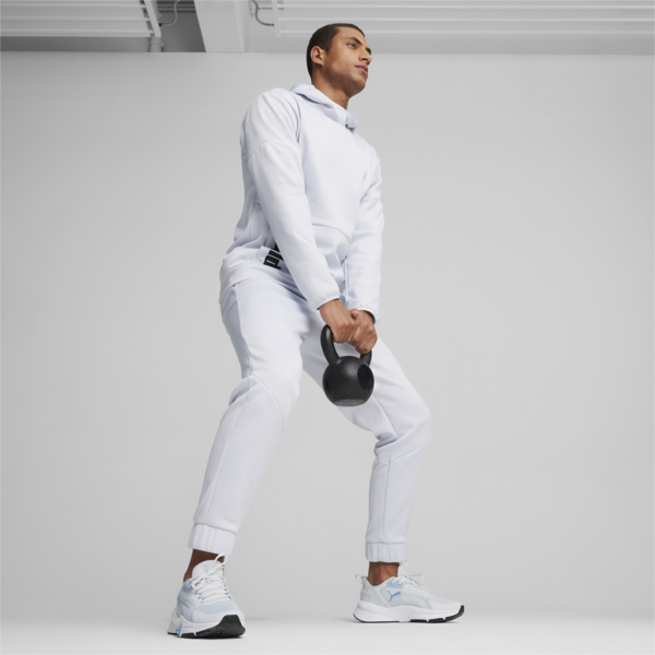 Train All Day PWRFleece Hooded Training Sweatshirt Men, Silver Mist, large-ZAF