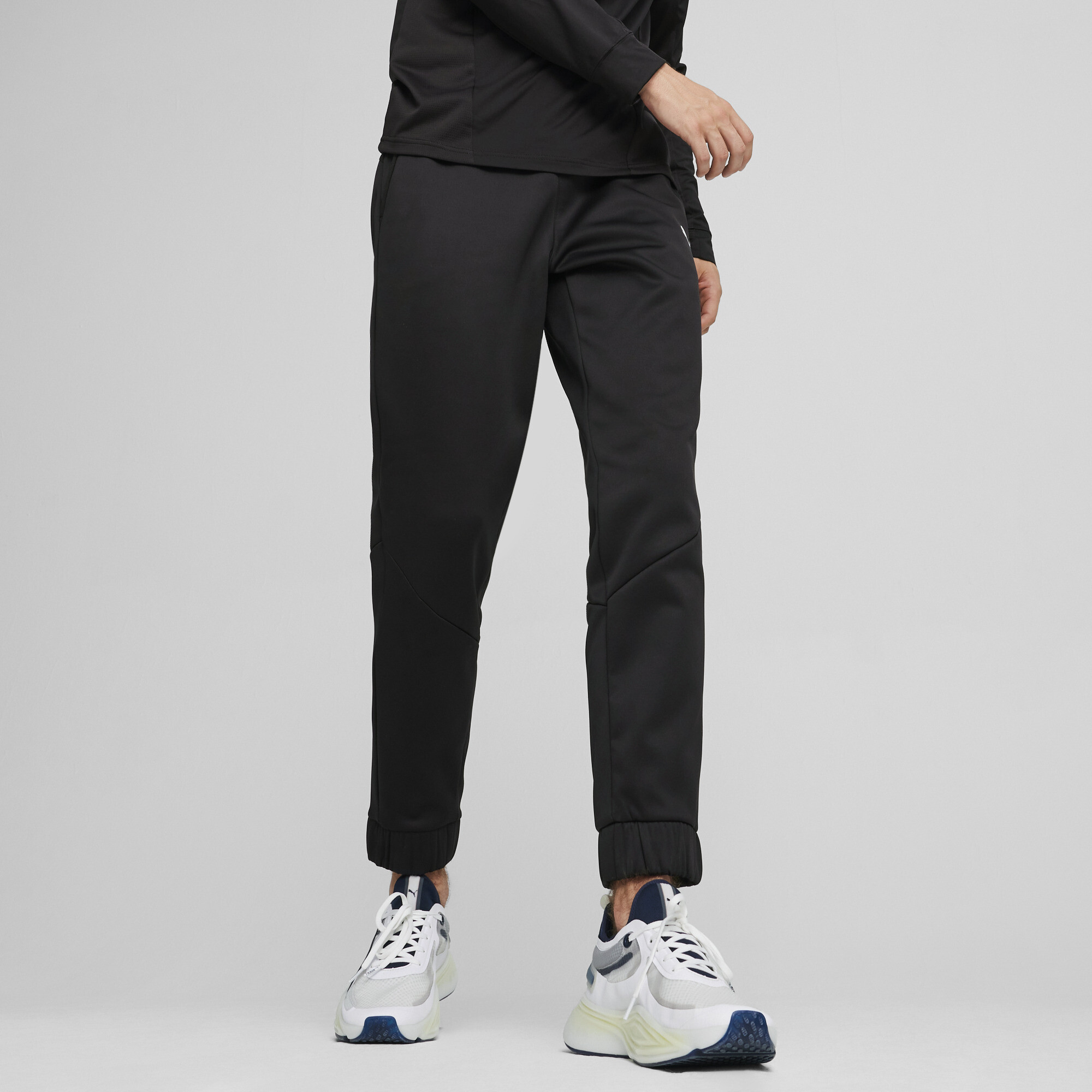 Puma Train All Day PWRFleece Trainings-Jogginghose Herren | Mit Plain | Black/White | Größe: L