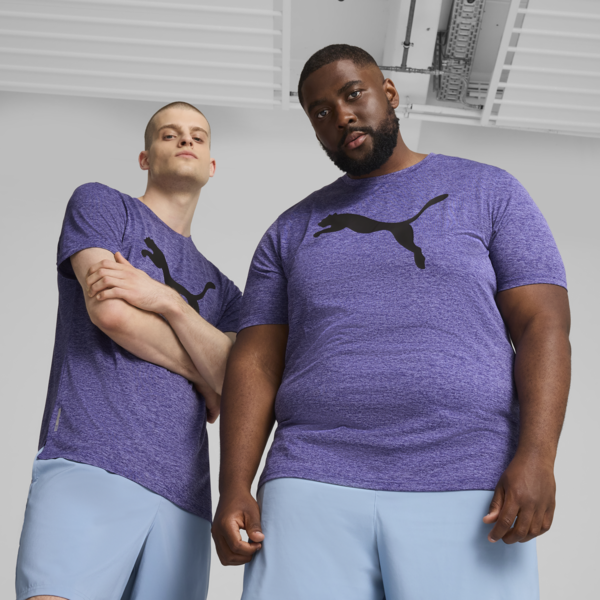 Favourite Heather Cat Training Tee Men, Lapis Lazuli Heather, large-ZAF
