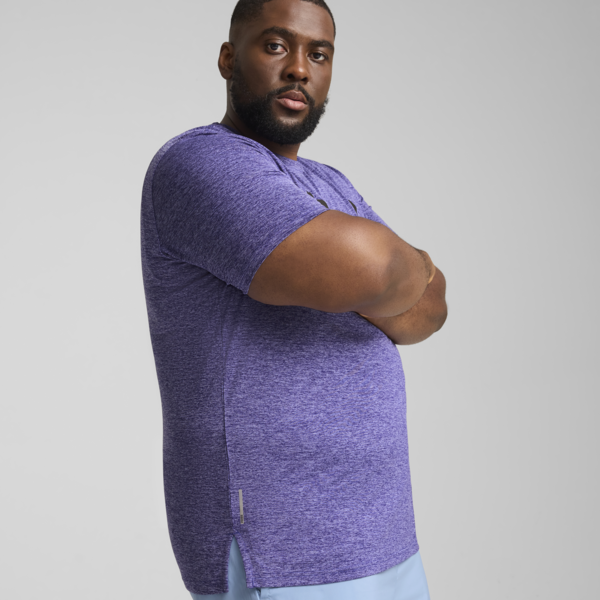 Favourite Heather Cat Training Tee Men, Lapis Lazuli Heather, large-ZAF