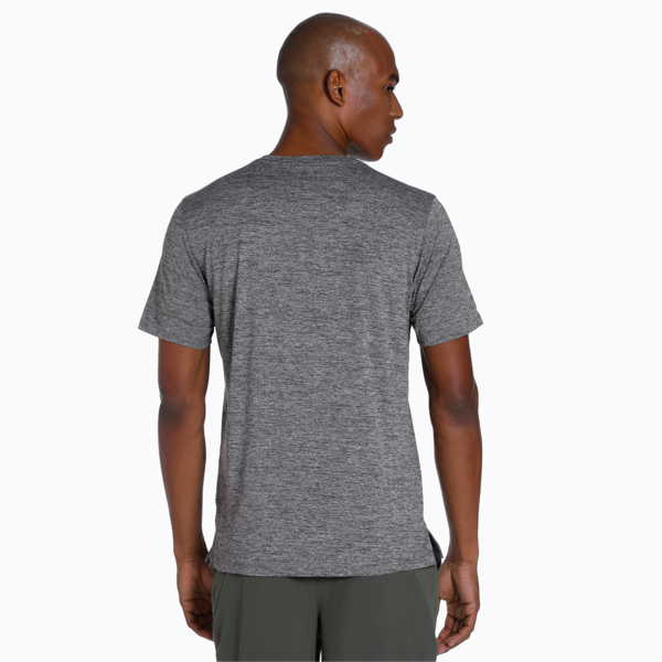Favourite Heather Cat Training Tee Men, Medium Gray Heather-Black cat, large-MEX