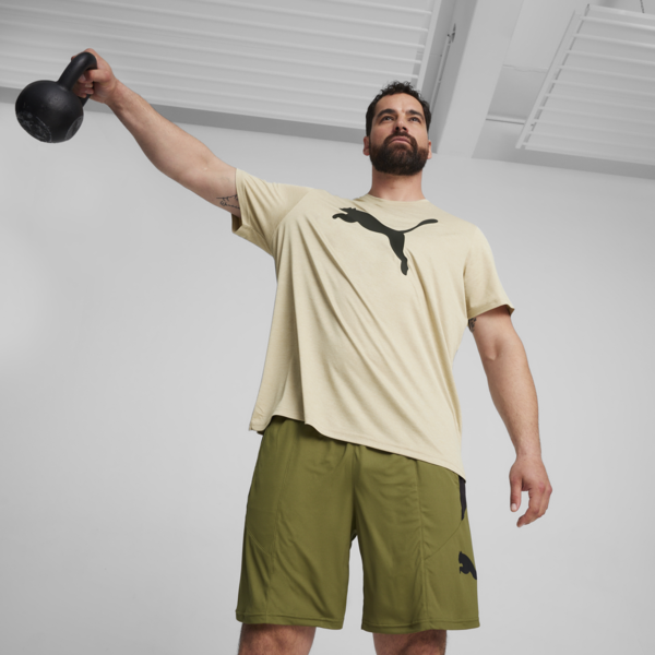 Favourite Heather Cat Training Tee Men, Putty Heather, large-ZAF