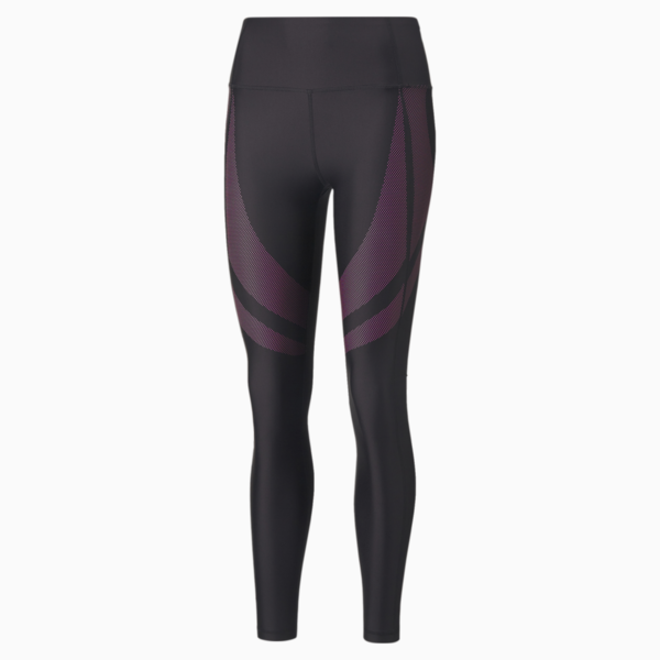 Eversculpt High Waisted Full Length Training Leggings Women, Puma Black-Sunset Pink, large-ZAF