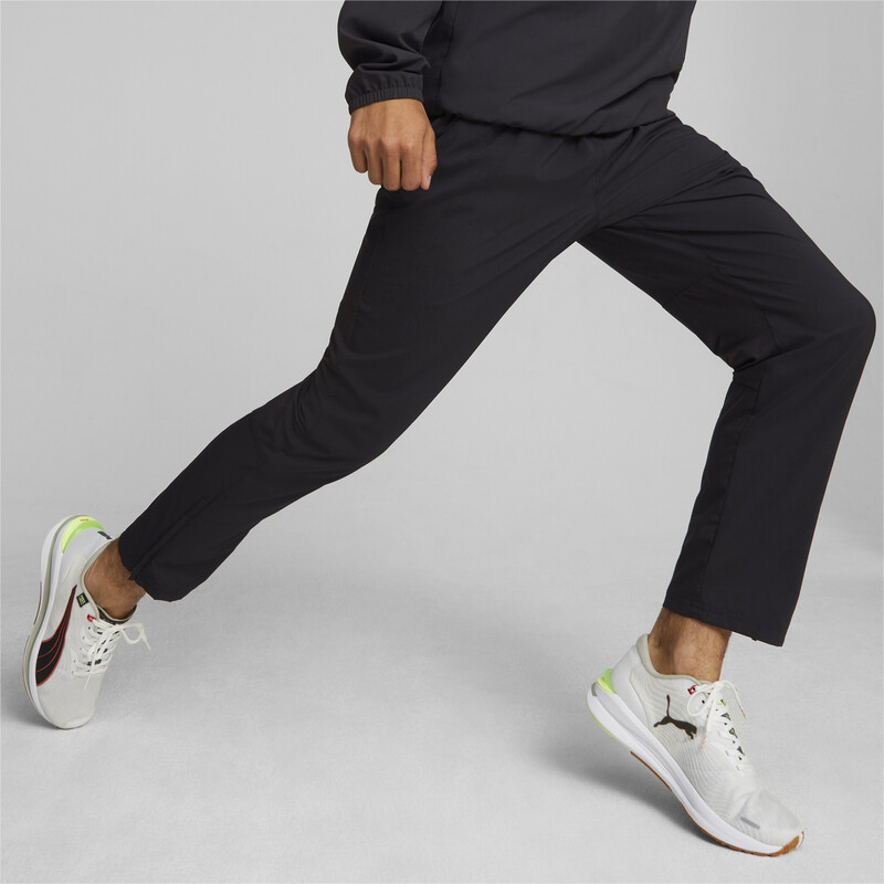 

Men's PUMA Woven Running Pants, Black