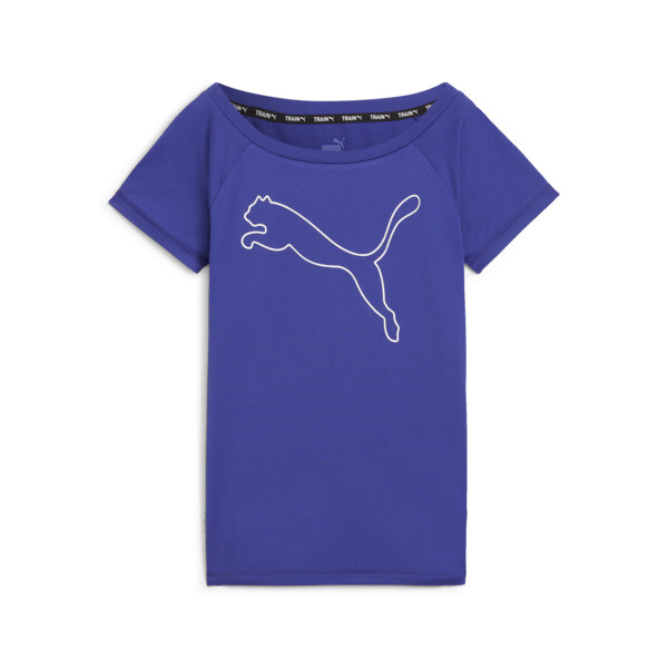 Puma Favorite Jersey Cat Training T-shirt Women In Lapis Lazuli