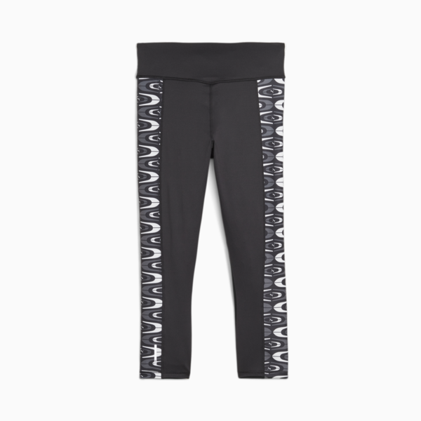 Favourite Printed High Waist 3/4 Training Leggings Women, PUMA Black-Concept AOP, large-ZAF