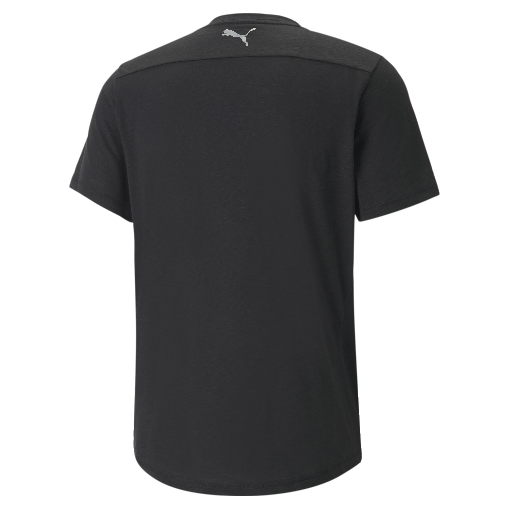 Men's PUMA Performance Logo Short Sleeve Running T-Shirt Men In Black, Size Small, Polyester