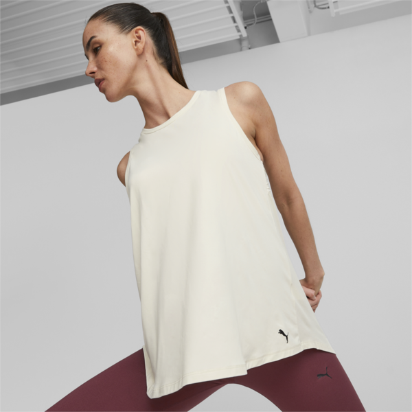 Maternity Relaxed Training Tank Top Women, Alpine Snow, large-ZAF