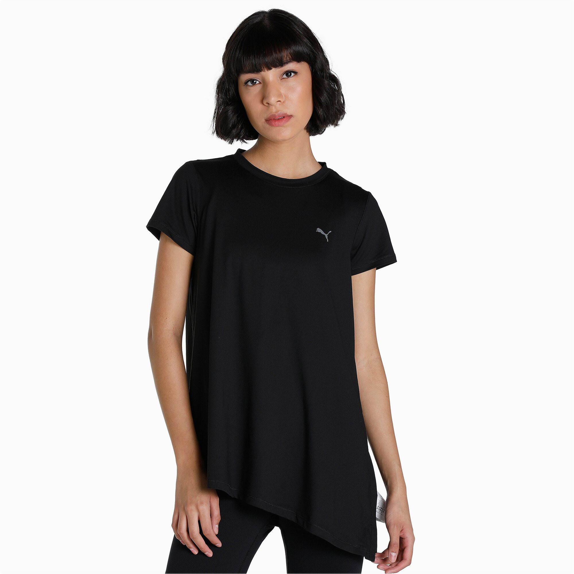 Women's PUMA Maternity Studio Oversized Training T-Shirt Women In Black, Size XL