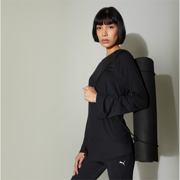 Maternity Bell Sleeve Training Top Women, Puma Black, large-ZAF