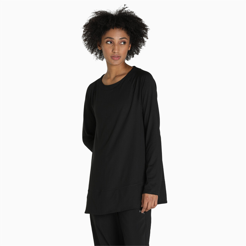 Women's PUMA Maternity Bell Sleeve T-Shirt in Black size S