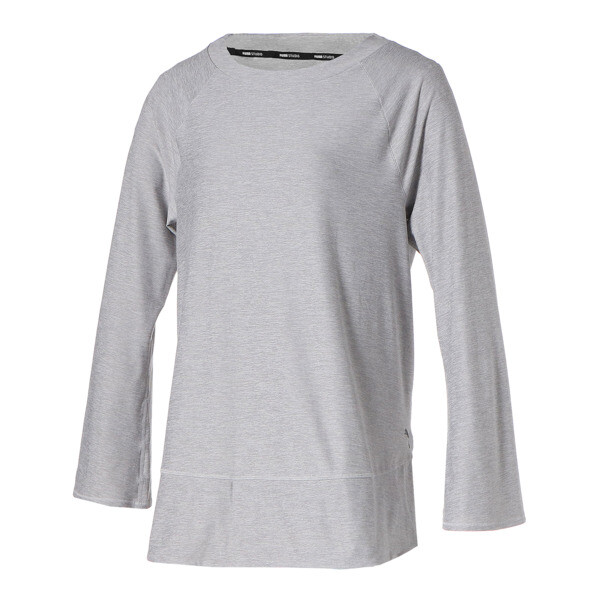 Maternity Bell Sleeve Training Top Women, Light Gray Heather, large-ZAF