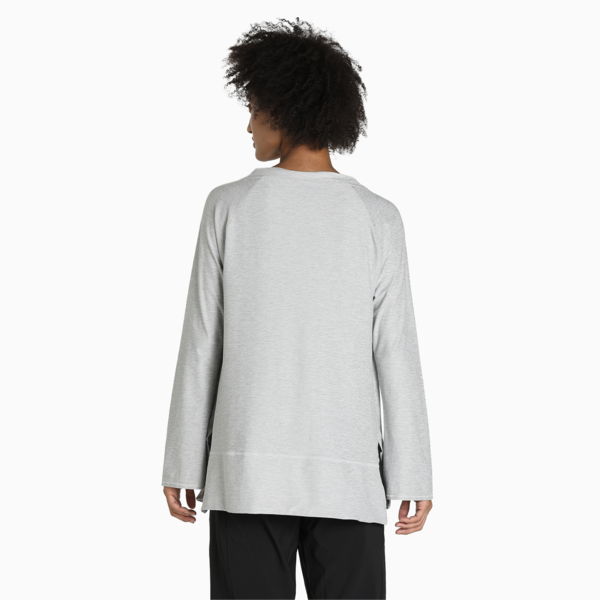 Maternity Bell Sleeve Training Top Women, Light Gray Heather, large-ZAF