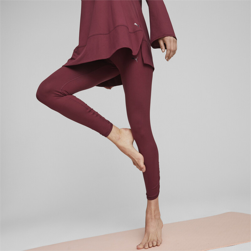 Women's PUMA Maternity Studio 7/8 Tights in Dark Jasper size XL