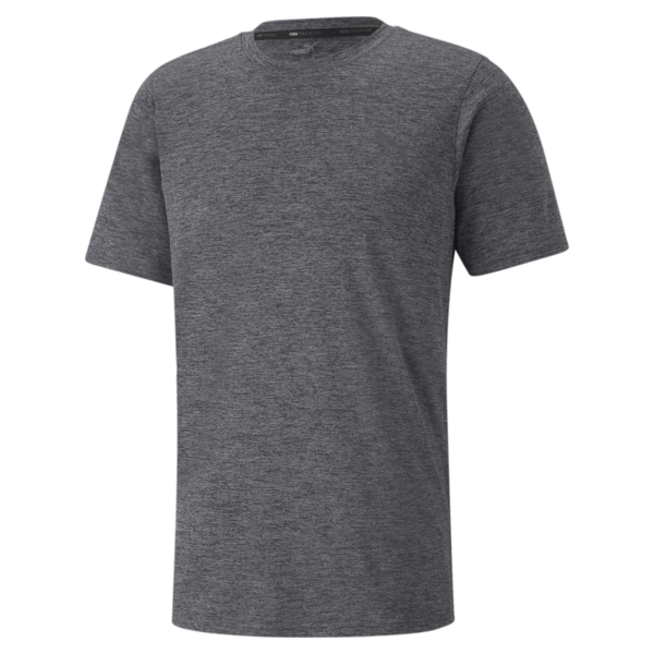 Remera TRAIN FAV HEATHER SS ADP, Puma Black Heather, large-ARG
