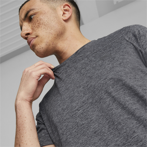 Remera TRAIN FAV HEATHER SS ADP, Puma Black Heather, large-ARG