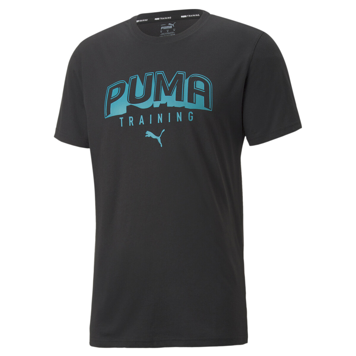 Short Sleeve Training T-Shirt Men in Black by PUMA, Small