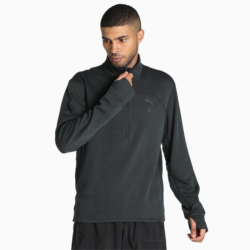 

Men's PUMA SEASONS Half-Zip Running Pullover Men