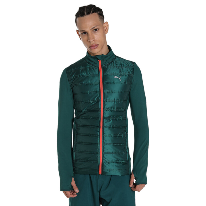 Men s PUMA X One8 Padded Slim Fit Jacket in Gray Green size S