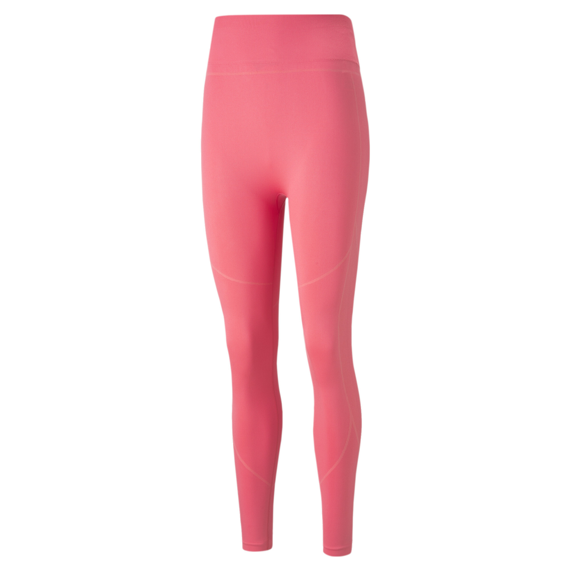 Women's Puma Form Knit Seamless Training Leggings, Pink, Size L, Clothing