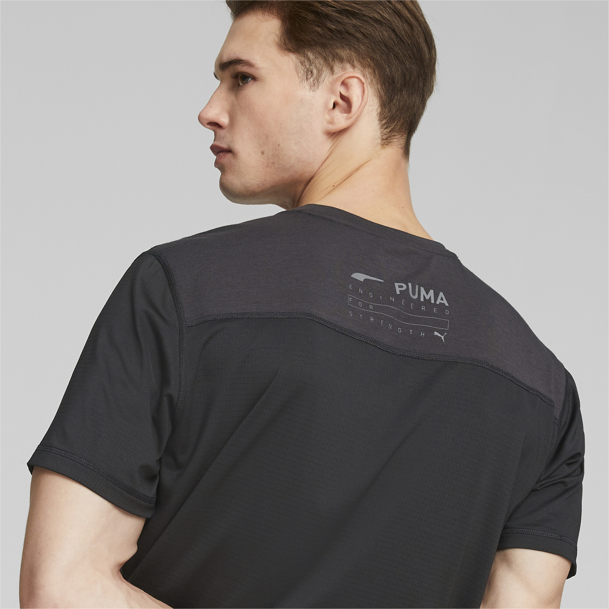 Men's PUMA Engineered For Strength Training T-Shirt Men In 10 - Black, Size 2XL