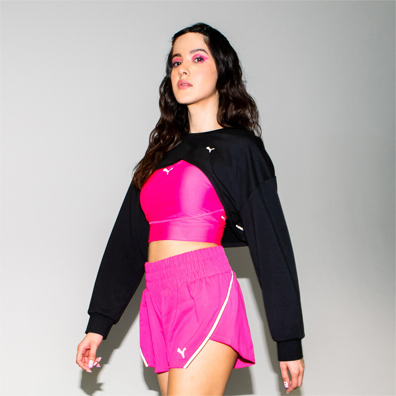 

Women's PUMA Forever Luxe Cloudspun Crop Top, Black