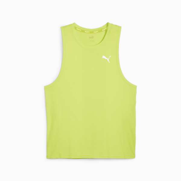 RUN FAVOURITE Running Tank Top Men, Lime Pow, large-ZAF