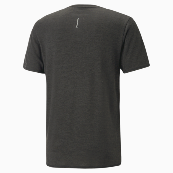 RUN FAVOURITE Heather Running Tee Men, PUMA Black Heather, large-ZAF