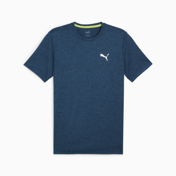 RUN FAVOURITE Heather Running Tee Men, Ocean Tropic Heather, large-ZAF