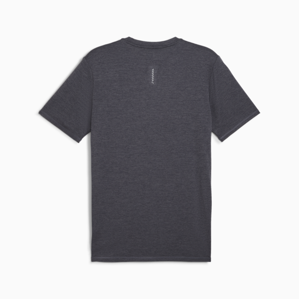 RUN FAVOURITE Heather Running Tee Men, Galactic Gray Heather, large-ZAF