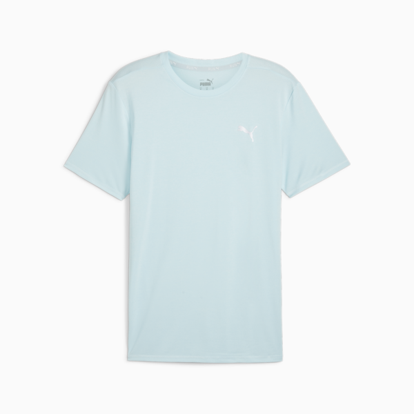 RUN FAVOURITE Heather Running Tee Men, Nitro Blue Heather, large-ZAF