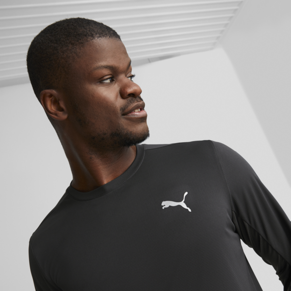 RUN FAVOURITE Long Sleeve Running Tee Men, PUMA Black, large-ZAF