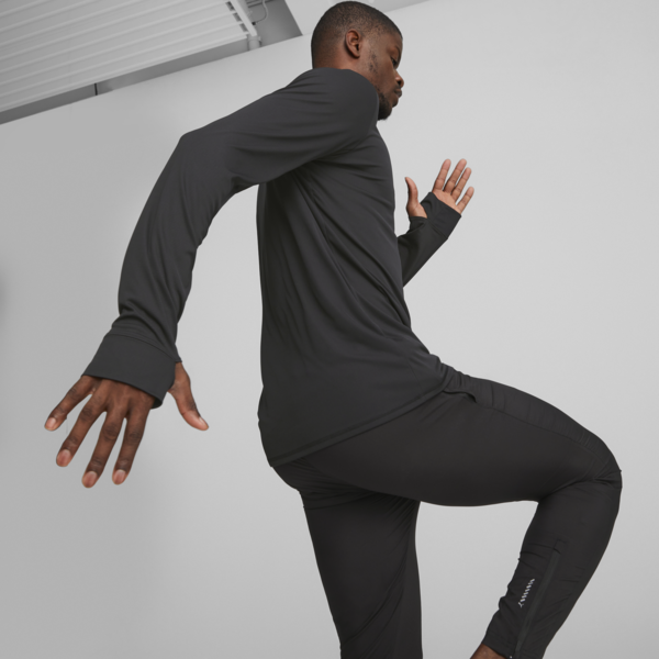 RUN FAVOURITE Long Sleeve Running Tee Men, PUMA Black, large-ZAF