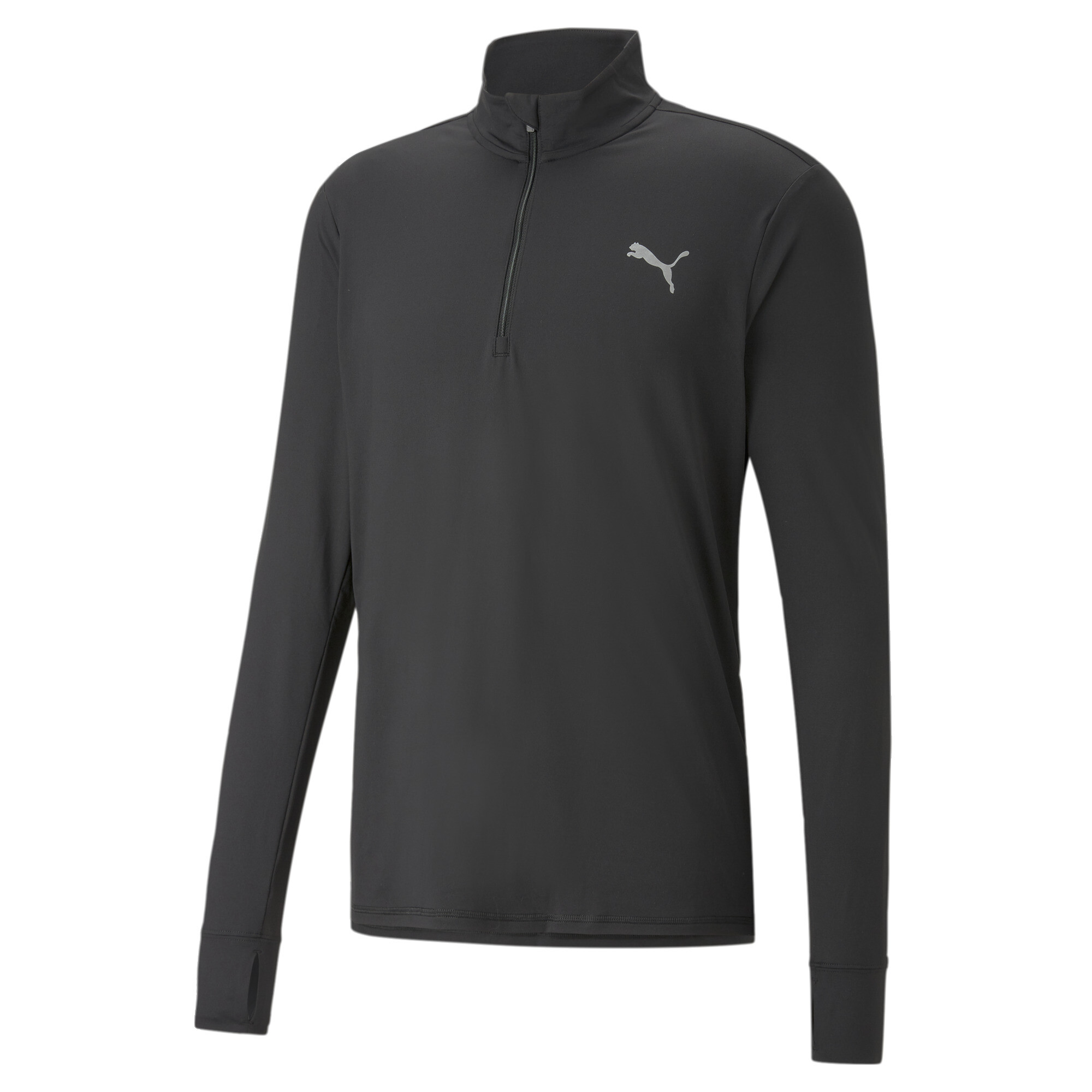 Puma Run Favourite Lauftop mit viertellangem Reißverschluss Herren | Mit Plain | Black | Größe: S