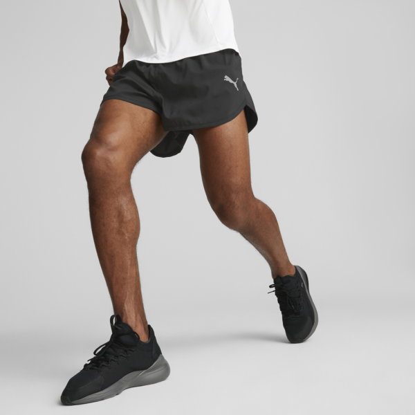 Run Favourite Split Running Shorts Men, PUMA Black, large-ZAF