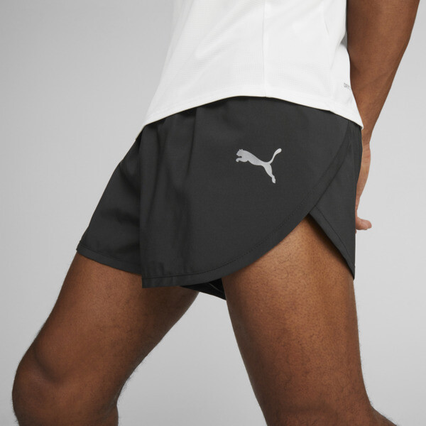 Run Favourite Split Running Shorts Men, PUMA Black, large-ZAF