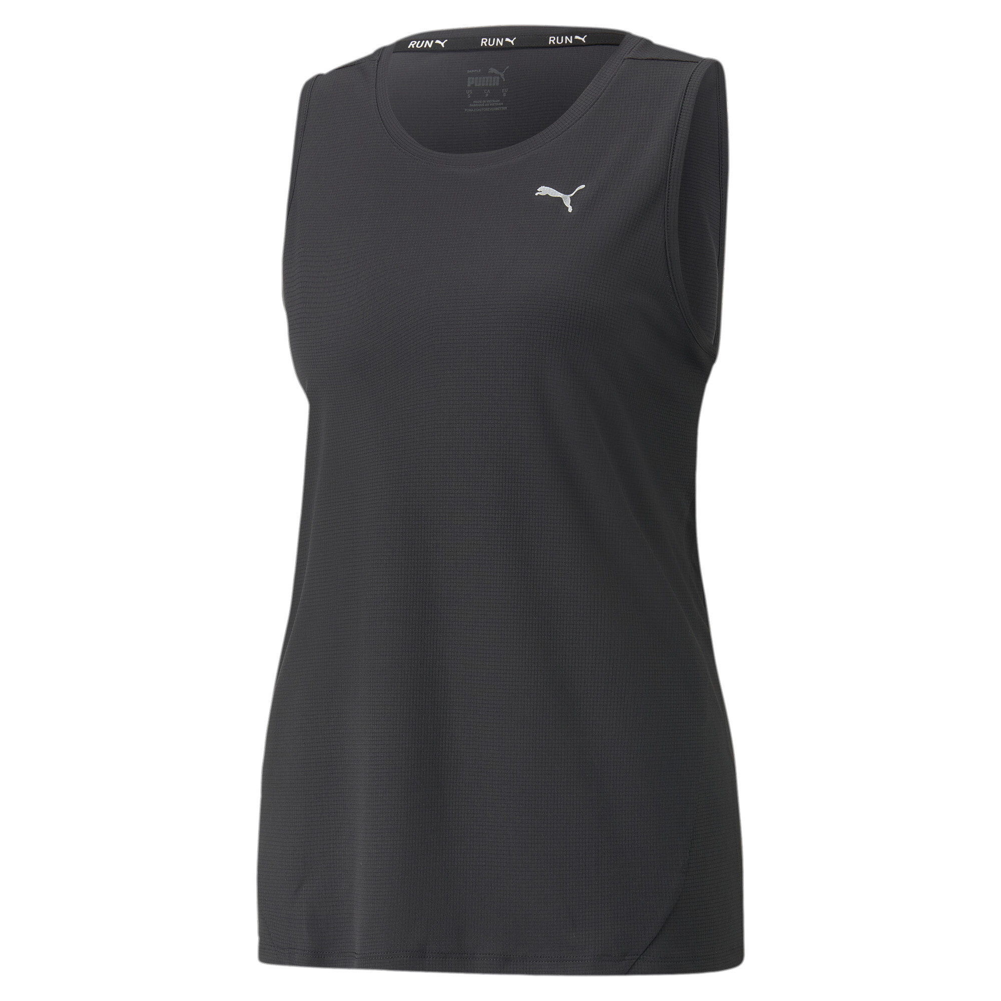 Women's Puma RUN FAVOURITE Running Tank Top, Black, Size S, Clothing