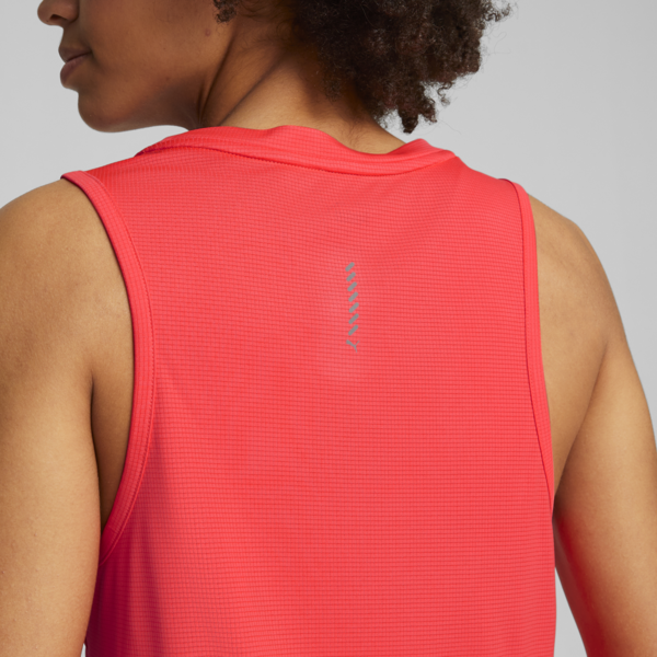 RUN FAVOURITE Running Tank Top Women, Fire Orchid, large-ZAF