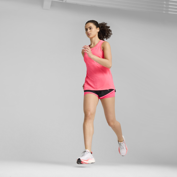 Camiseta sin mangas para correr Run Favourite para mujer, Sunset Glow, large-MEX